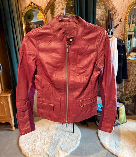 Ginger leren jas – maat XS