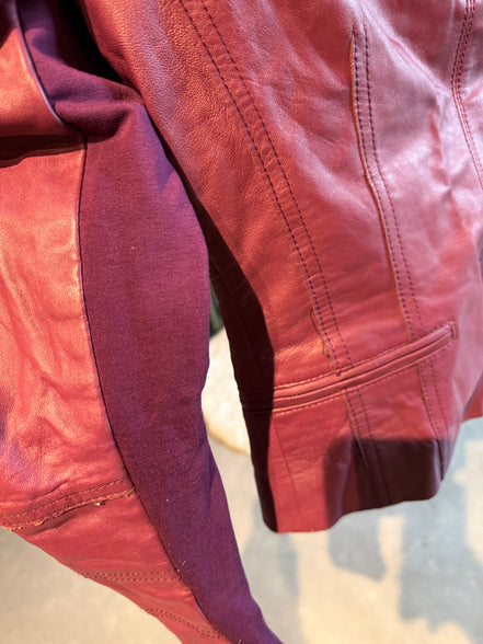 Ginger leren jas – maat XS