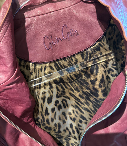 Ginger leren jas – maat XS