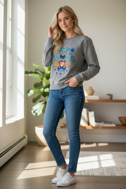 Kenzo sweater met iconische tijger – maat M