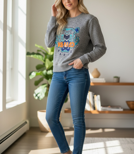 Kenzo sweater met iconische tijger – maat M