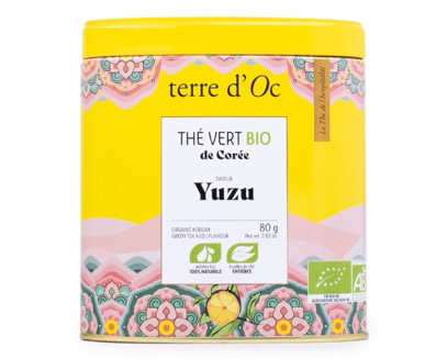 Terre d’Oc – Biologische groene thee yuzu uit Korea – 80 g