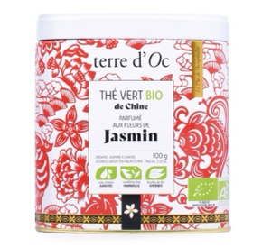 Terre d’Oc – Biologische groene thee jasmijn – 100 g