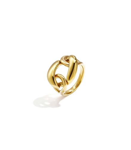 Elegant 14K Gold Plated Statement Ring for Everyday Glam