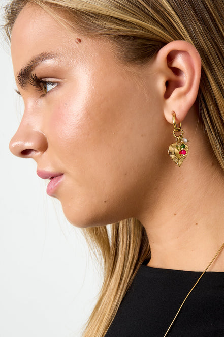 Heart Happy Charm earrings