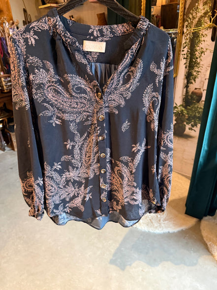 Gustav blouse paisley maat M – voorkant