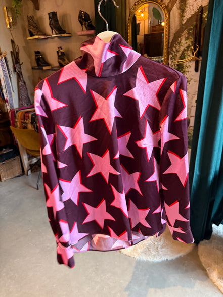 HUGO blouse met sterrenprint – achterkant