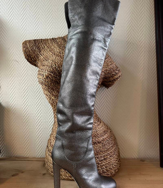 Sergio Rossi Overknee Boots — 37.5 / Sergio Rossi