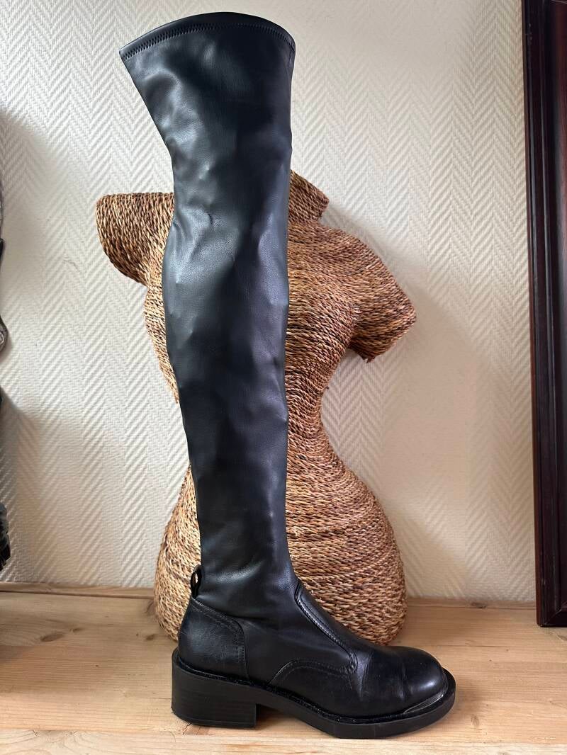 Zara over-the-knee boots — 38 / Zara