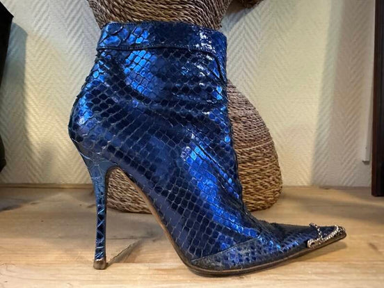 Blue ankle boots Gianmarco Lorenzi — 37 / Gianmarco Lorenzi