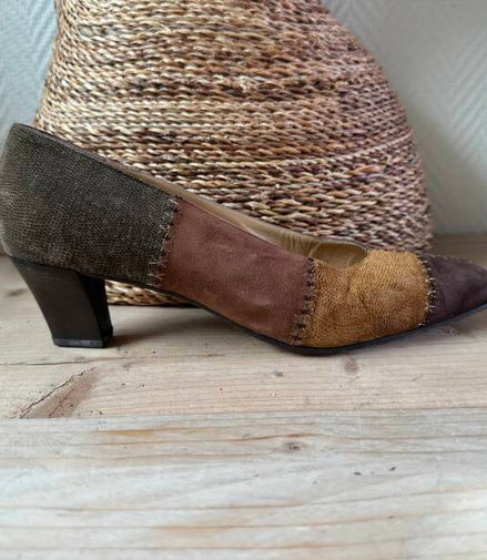 Vintage patchwork pumps Valbrenta — 40 / Valbrenta