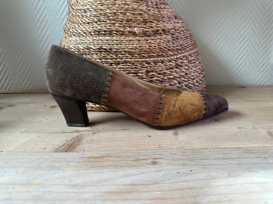 Vintage patchwork pumps Valbrenta — 40 / Valbrenta