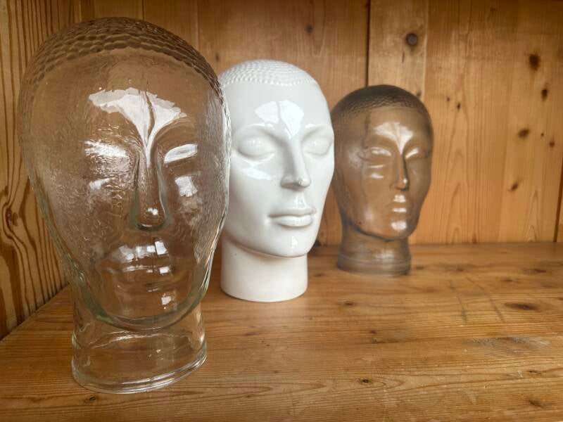 Vintage hoofd — Porselein