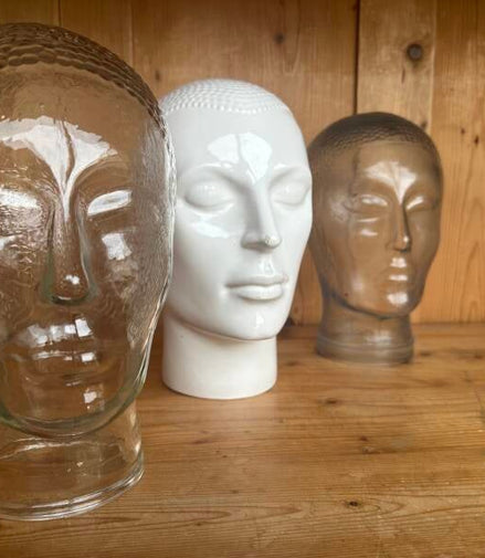 Vintage hoofd — Porselein