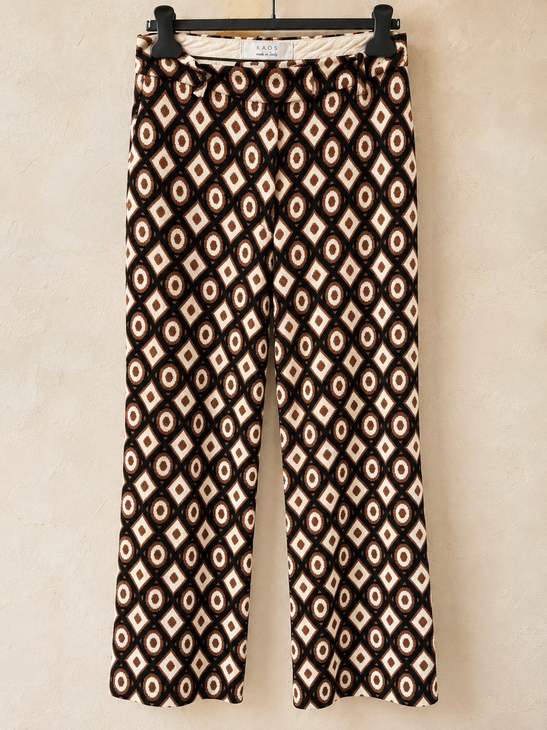 KAOS pantalon met geometrische print Italiaanse maat 42
