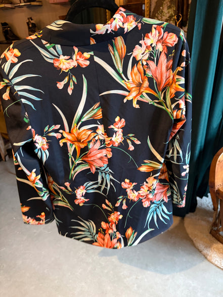K Design blazer met bloemenprint