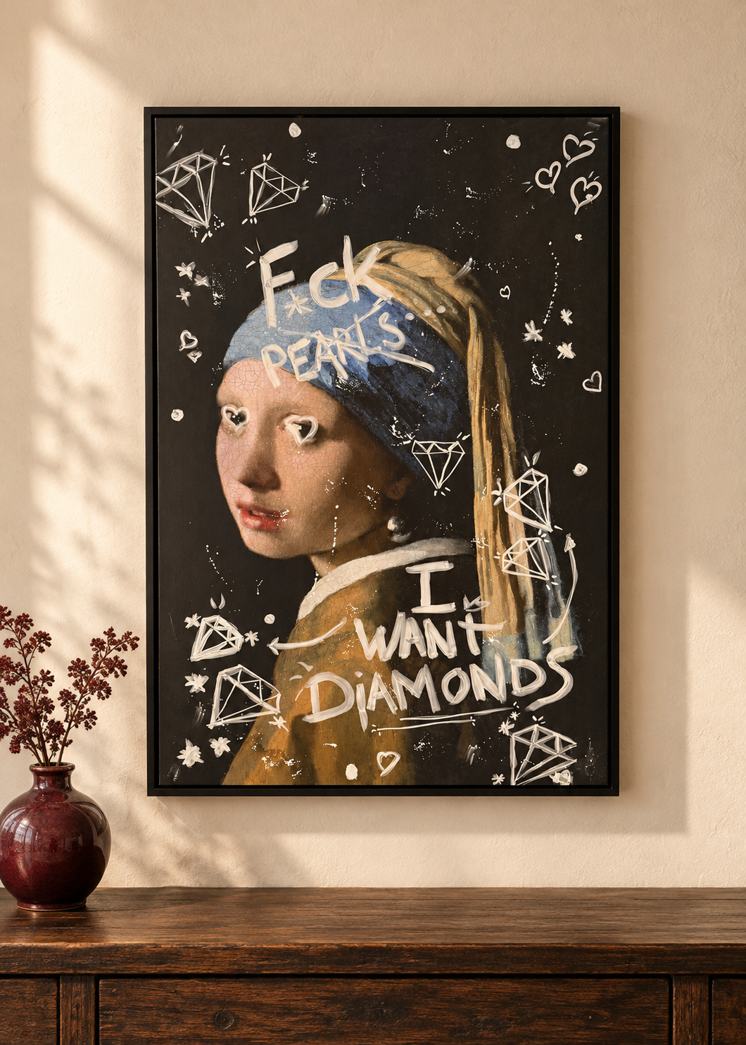 Meisje met de parel ‘I want diamonds’ – sfeerfoto