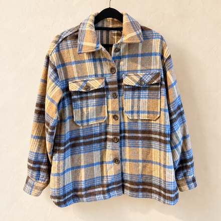 Pieces geruit overshirt maat S – boetiekfoto