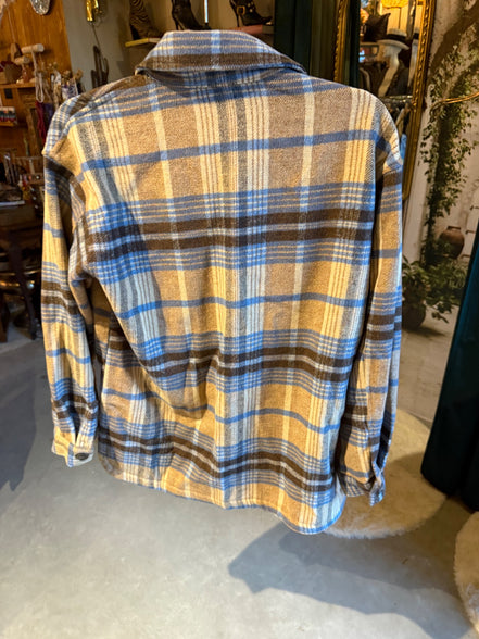 Pieces geruit overshirt achterkant