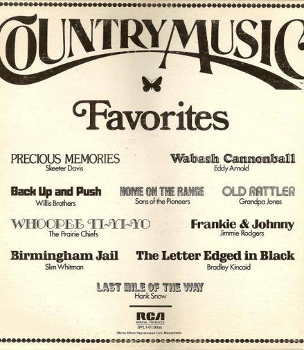 LP Country Music Favorites