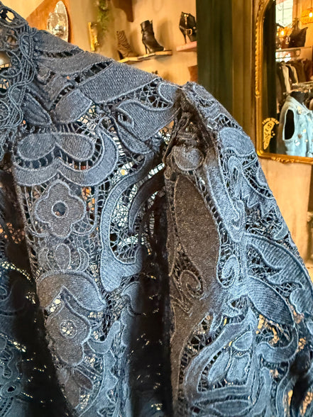 Summum blauwe kanten top