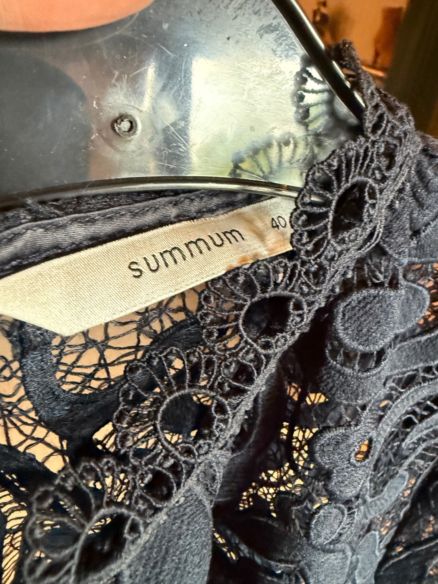 Summum blauwe kanten top