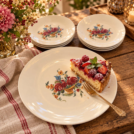 Servies met taart